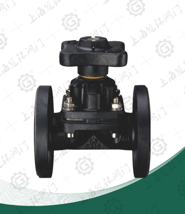 Manual flange diaphragm valve