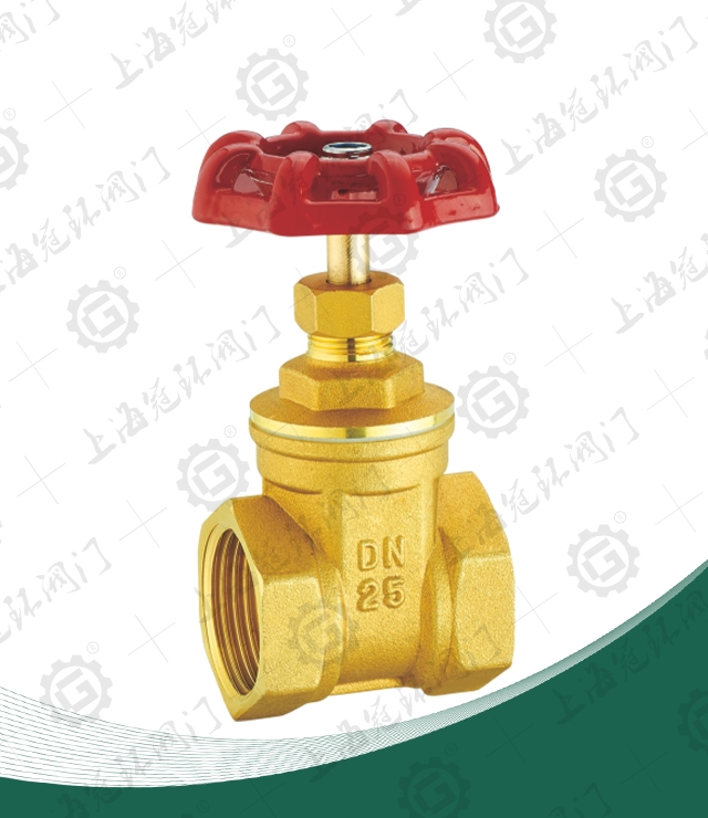 Brass threaded gate valve