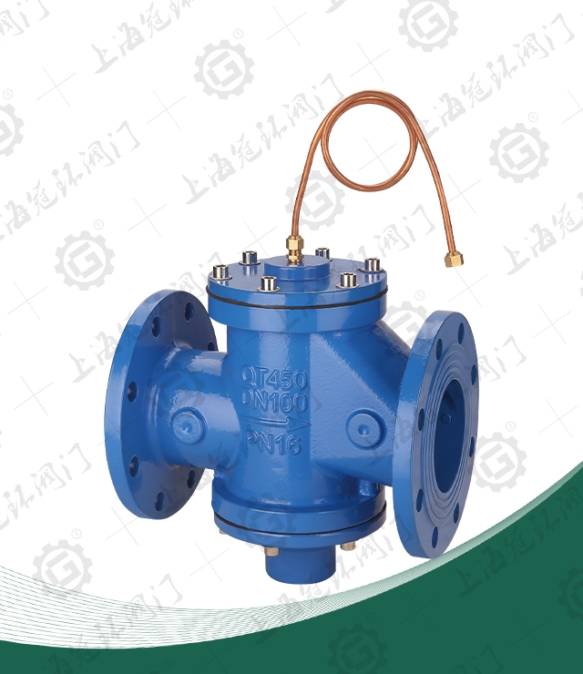 Self-operated differential pressure control valve