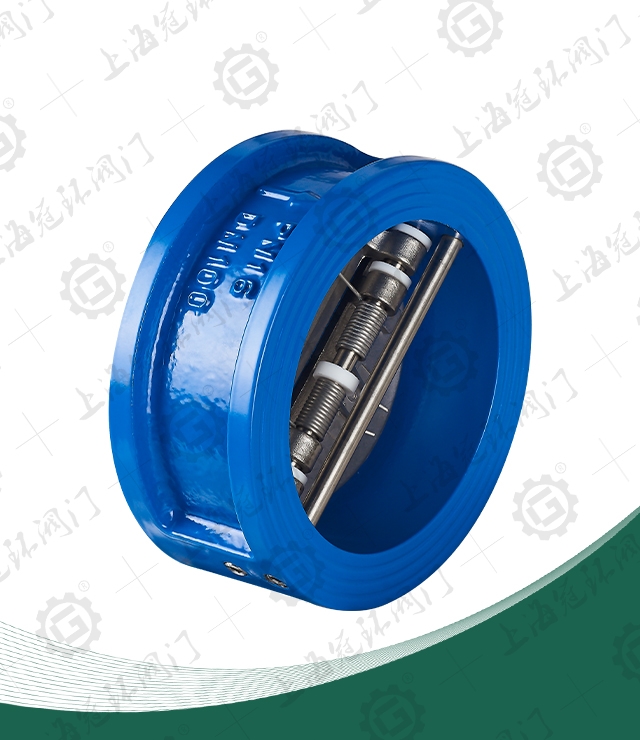 Pair type butterfly type check valve