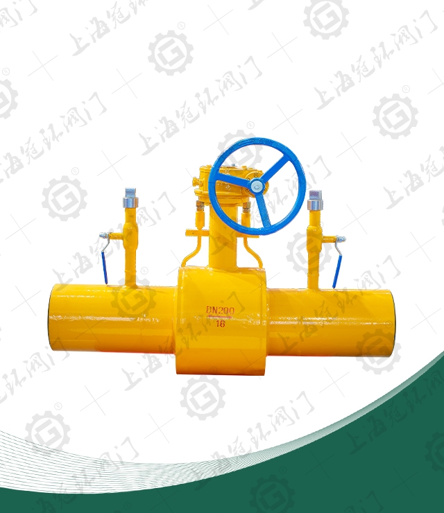 Extended rod double release fully welded ball valve