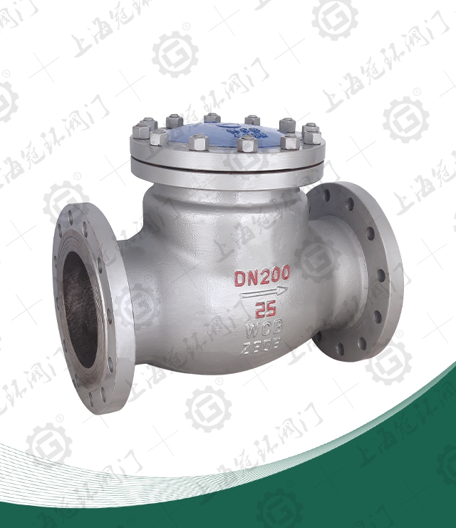 Cast steel swing check valve