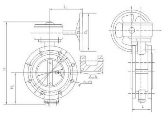 Marine Center Type Flanged Butterfly Valve(图1)